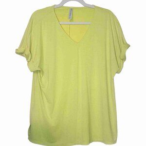 NWOT Dear Scarlett Never Worn Boutique Bright Yellow Top Athleisure